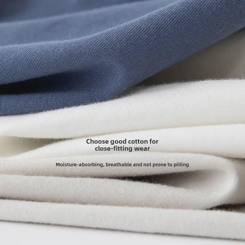 Men's Pure Cotton Autumn Thermal Underwear Set: Sweater and Trousers