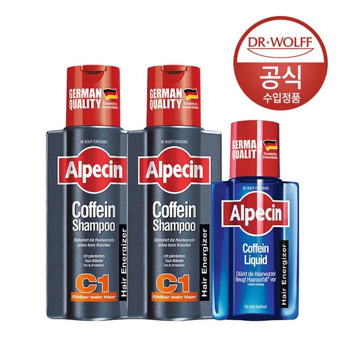 Alpecin Caffeine Shampoo C1 250ml x2 + Alpecin Caffeine Liquid 200ml