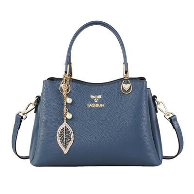 Aegean Sea First Layer Cowhide Women's Kelly Handbag