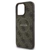 Custodia per iPhone 16 Pro Guess MagSafe Logo Classico Marrone