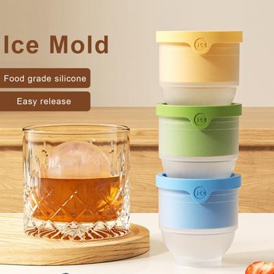 Round Ice Ball Maker Silicone Ice Mold for Whiskey Cocktails