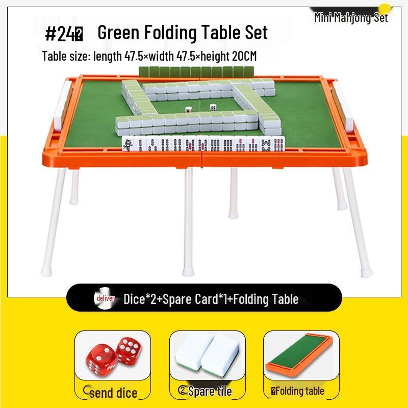 Tragbare Mini-Mahjong-Steine - Kompakt, Niedlich und Ideal für Camping, Wohnheime oder Reisen