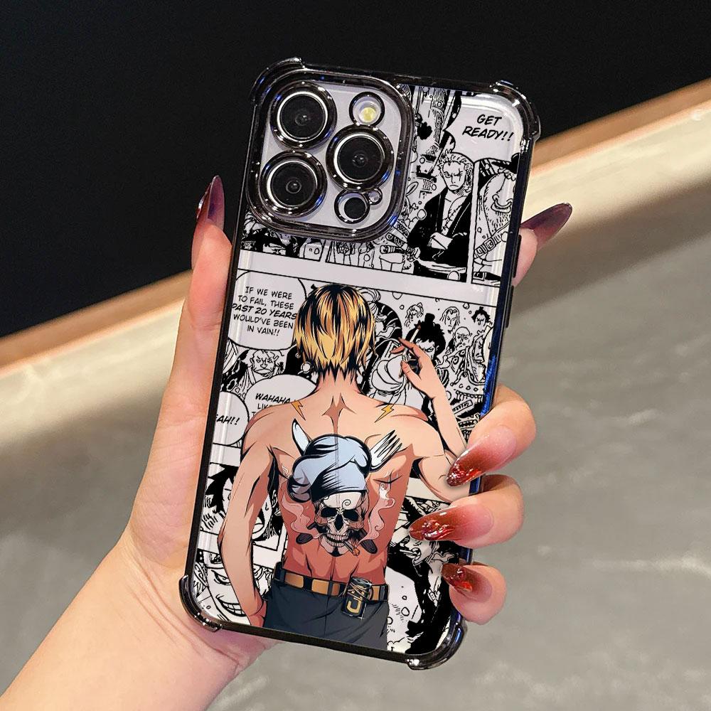 Anime O-One Pieces Shanks Soft Funda For iPhone 17 Pro 16 15 14 13 12 11 Pro Max Case 17 Plus 17E 16E 17Air Silicone Phone Cover