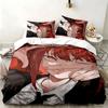 Chainsaw Man 3pc Set Perfect for Bedroom Use Comfortable Bedding Set Includes a Duvet Cover and Two Pillowcases Ideal Birthday or Christmas Gift