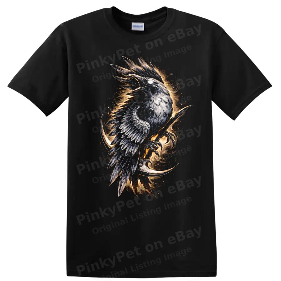 Majestic Phoenix Bird Design T Shirt Cool Graphic Tee for Animal Lovers