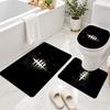 3Pcs Flannel Toilet Mat Set Dead by Daylight Bathroom Rug Non Slip Bath Carpet Home Decor