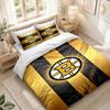 Bedding Set 1 Duvet Cover 2 Pillowcases Boston Bruins Print Bedroom Home Decoration