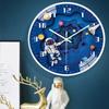 Quiet creative children's room wall clock living room Home bedroom wall hanging free for kitchen bedroom study wall decoration