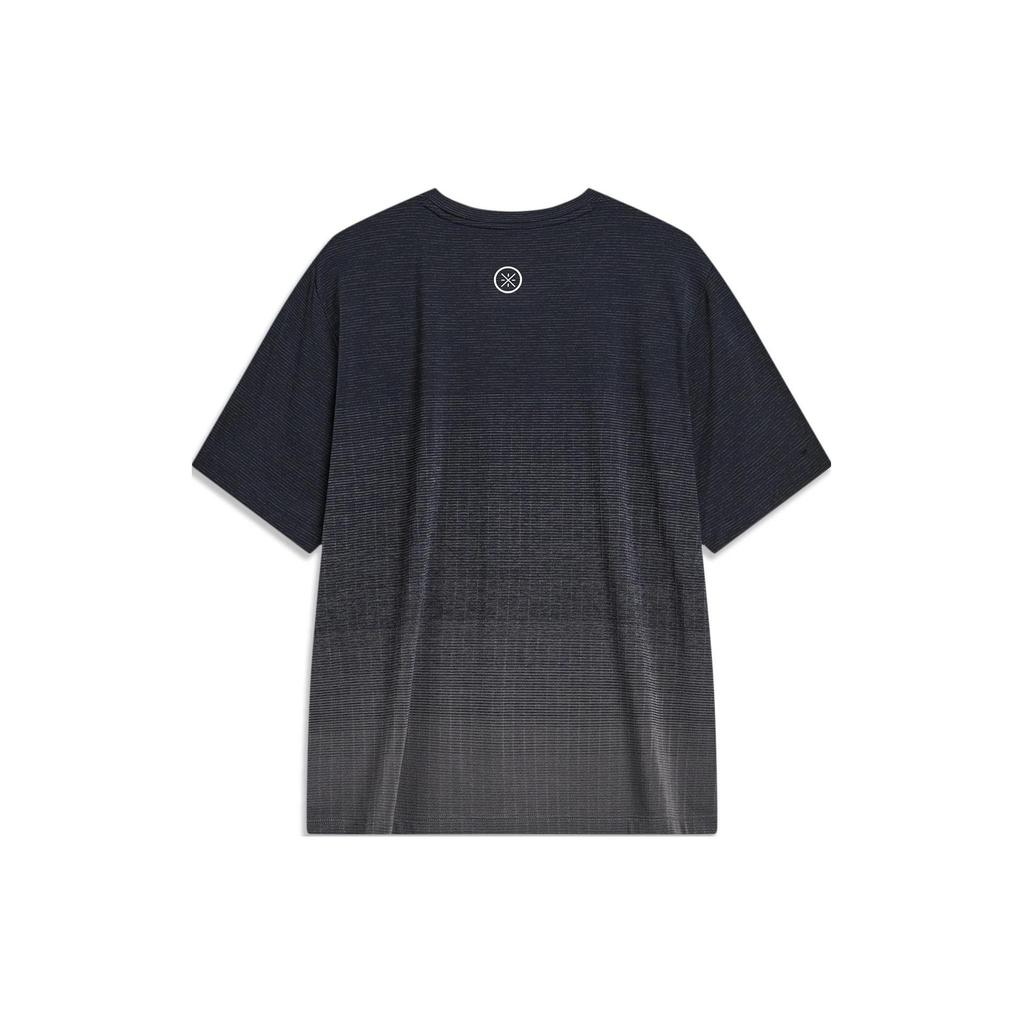 Li Ning T Shirt Men's Black Smoky Ink Gray ATST563-1