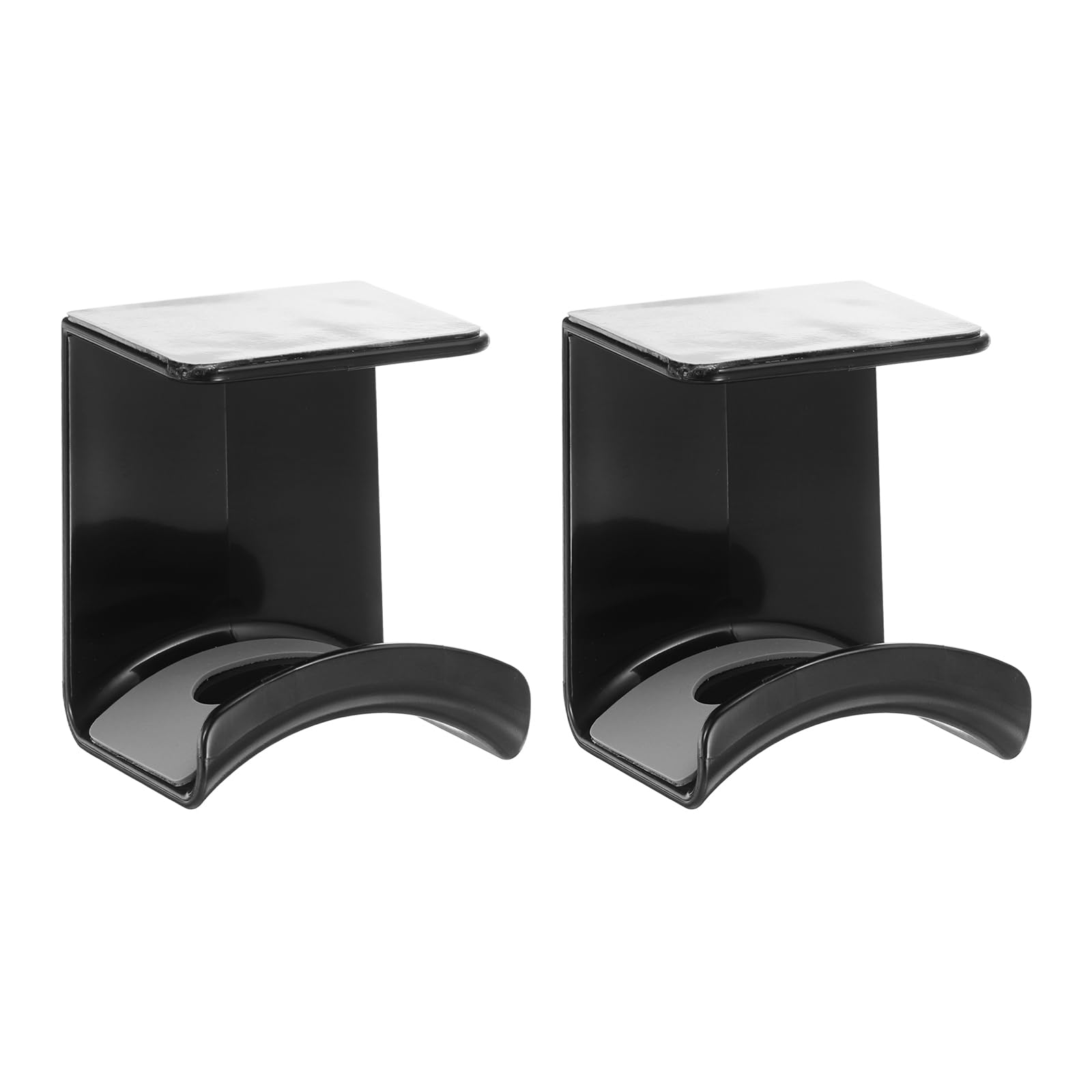 

uxcell Headphone Stand, 2-Piece ABS Headset Holder, Adhesive Headphone Holder Hook Mount Headphone Hanger Hook for Gaming Headphones and Earphone