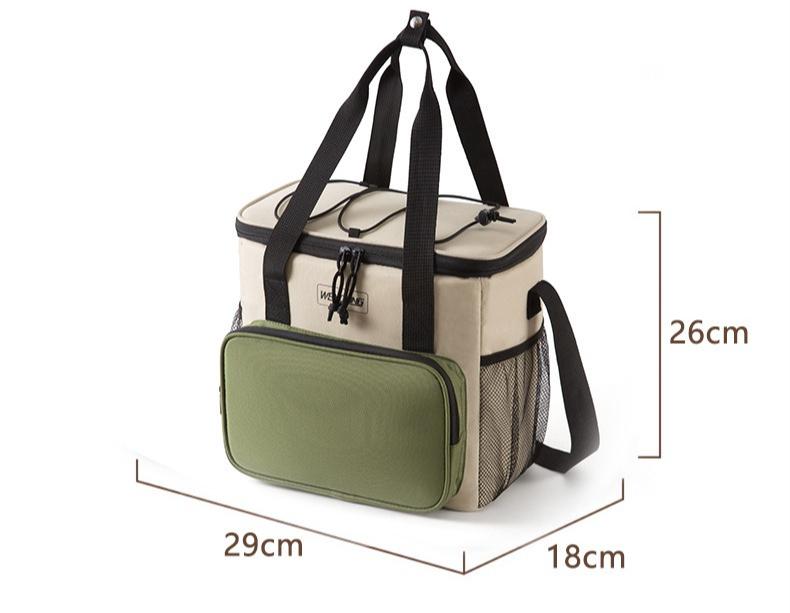 Large Capacity Outdoor Multifunctional Cooler Bag Portable Thickened Insulated Bag Camping Picnic Fresh Keeping Bag