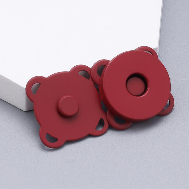 Plum Blossom Magnetic Snap Fasteners: Invisible, Colorful Male-Female Buckles for Bags & Clothes