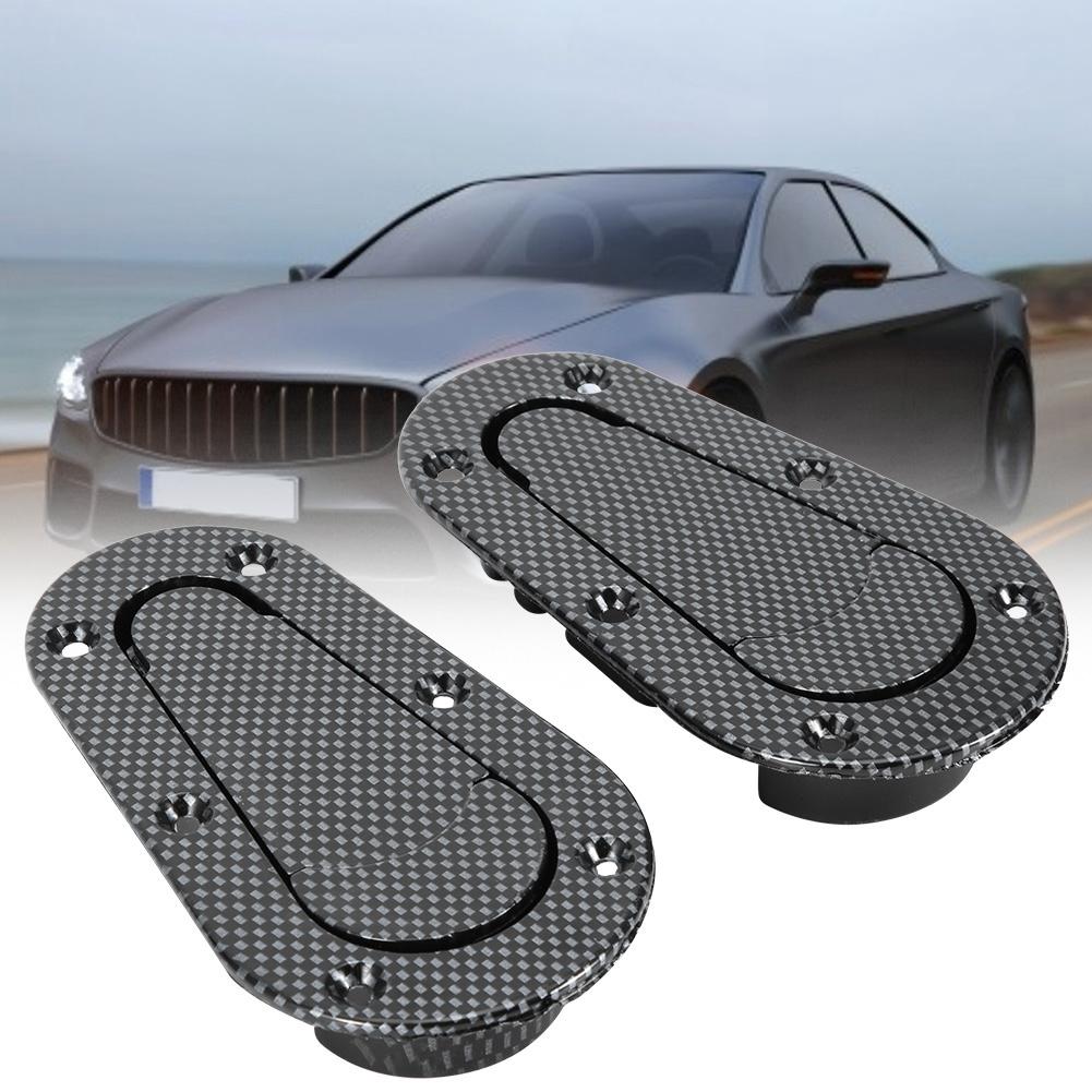 

Универсальный комплект замка капота двигателя из углеродного волокна для автомобиля, черный