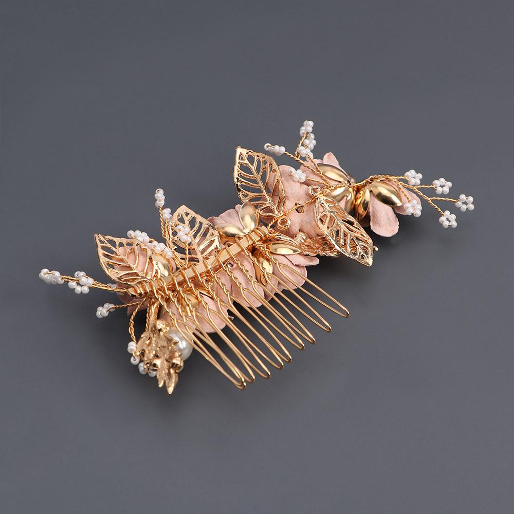 Disk Hair Comb Flower Handmade Hair Jewelry Hair Comb Bridal Hair Accessories Wedding Headwear