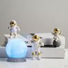 4 Pcs Cute Astronaut Statue PVC Ornament Fireplace Figurine Decoration Sculpture Home
