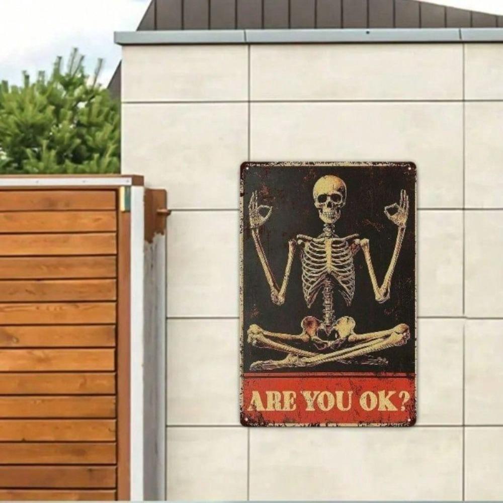 Retro Vintage Are You Ok Metal Tin Sign 8x12 Wall Decor Bar Cafe Home