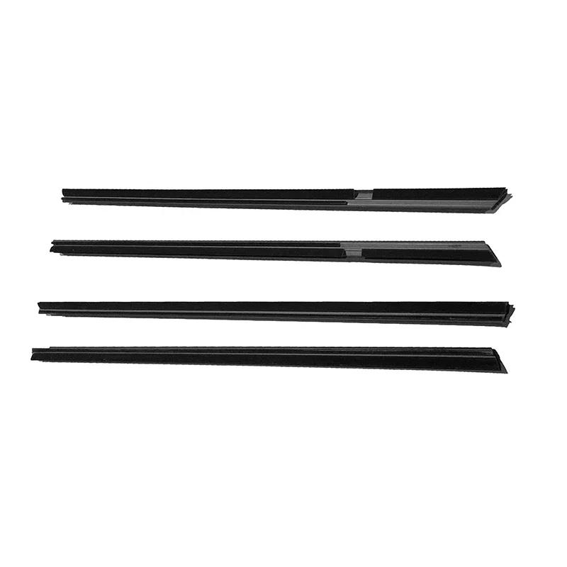 4 Stück Auto-Fensterglas-Gummidichtungsstreifen für Honda Insight 2010 2011 2012 2013 2014 72450TM8013 Wasserdichte Dichtung Wetterstreifen