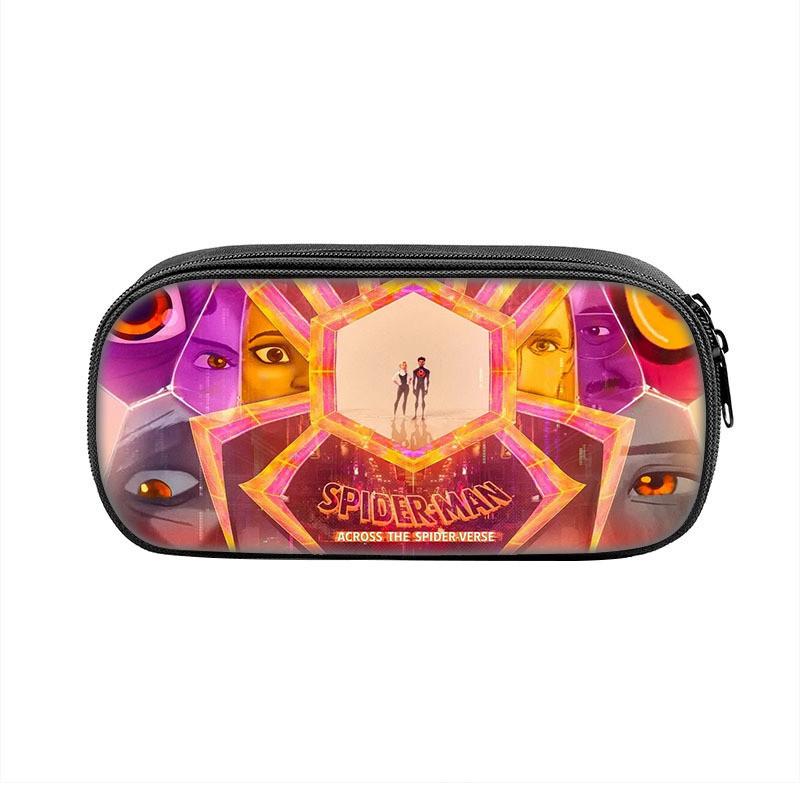 Spiderman Student Pencil Case With Polyester Material And Large Storage For School Supplies