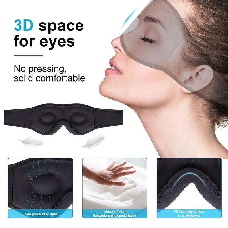 3D Sleeping Mask Block Out Light Sleep Mask For Eyes Soft Sleeping Aid Eye Mask for Travel Eyeshade Night Breathable Slaapmasker