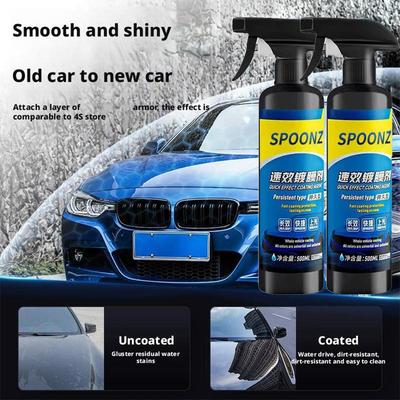 Agente Recubrimiento Efecto Rápido Spray Recubrimiento Coche Rasguño Rápido Sin Agua Abrillantador Aceite Limpiador Coche Película Vidrio Lavado Emulsión