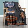 Harley-davidson Motorcycles Customize Your Name Blanket Gift Personalized Blanket Ultra-Soft Great for Bed Couch Picnics Living Room