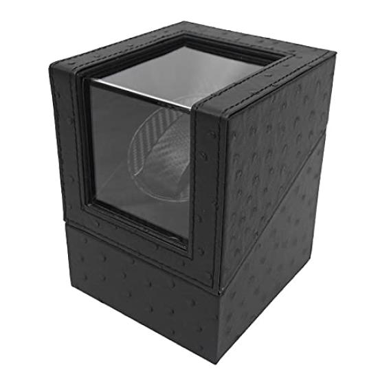 [WNJAPAN] Watch Winder, Single Watch Winder, Automatic Winding, Silent Design, Watch Winding Machine, Popular Gift, Interior Decor, Ostrich Leather,
