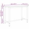 Table Sonoma Oak 100 x 50 x 76.5 cm engineered wood and steel