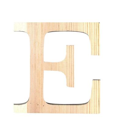 LETTRE E - 19 CM - BOIS