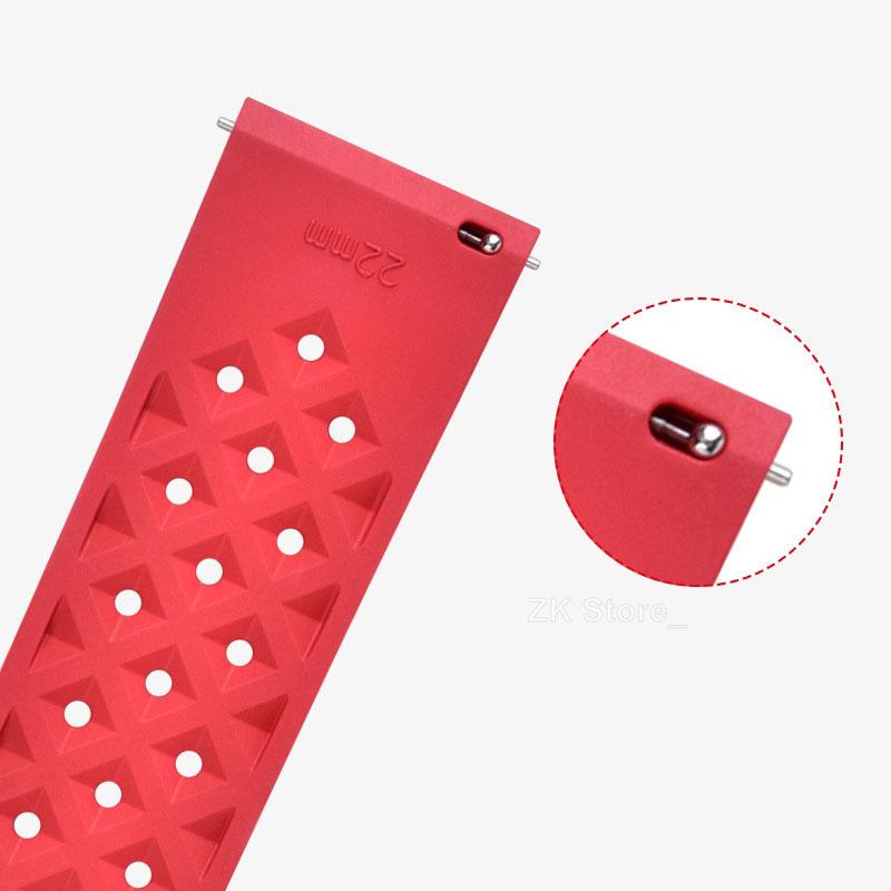 Tropical Silicone Watch Straps 18mm 20mm 22mm Quick Release Watchband for Omega Bracelet Belt Breathable Waterproof Rubber Bands