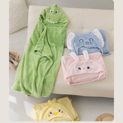 Cute Hooded Baby Bath Towel for Boys and Girls - Soft, Absorbent Cape and Bathrobe for Newborns
