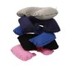 Portable U-shaped Inflatable Neck Support Pillow for Travel, Outdoor Use; Lightweight PVC Flocked Air Cushion, 45g