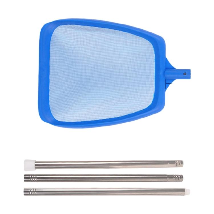 

Multipurpose Pool Skimmer Net With Adjustable Stainless Steel Rod Swimming Pool Leaf Rake For Leaves Small Debris 1 синий