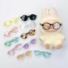Lunettes en plastique transparent de 6,5 cm pour BJD 1/8 1/6 1/3 1/4 pour Labubu MSD SD Peluche pour Poupée EXO Lunettes de soleil