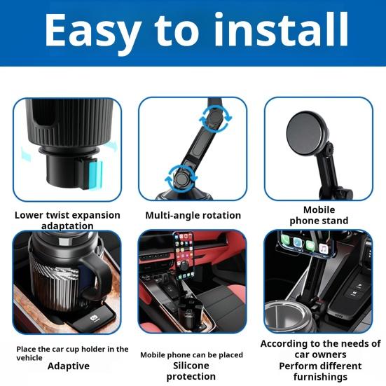 Магнитный автомобильный держатель для телефона для iPhone 15 Pro Max 14 B — фото 7