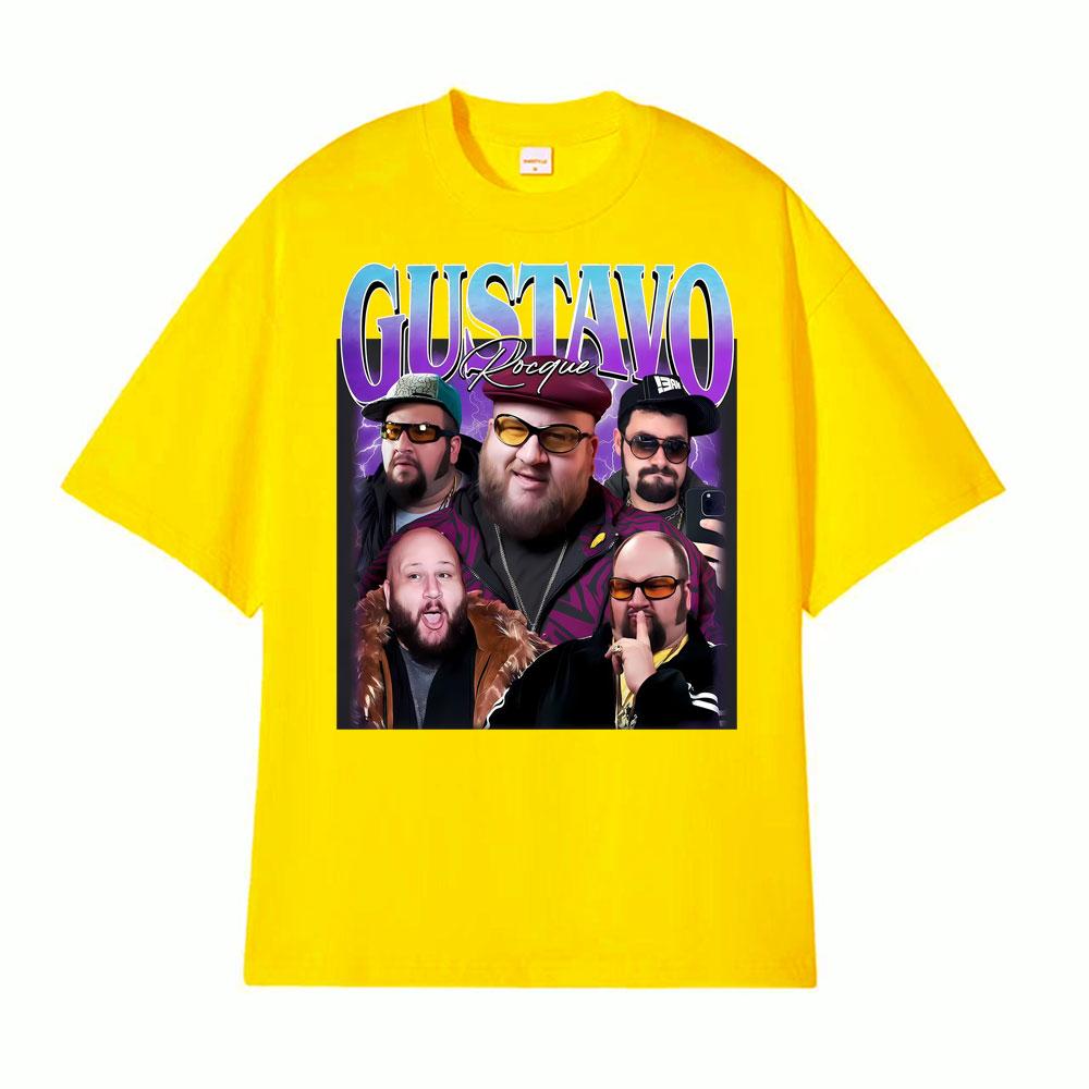 Gustavo Rocque Big Time Rush Fan Retro 90s Trend Graphic Tshirt Mens Clothing Fashion Cotton Oversized Cozy T Shirt Streetwear