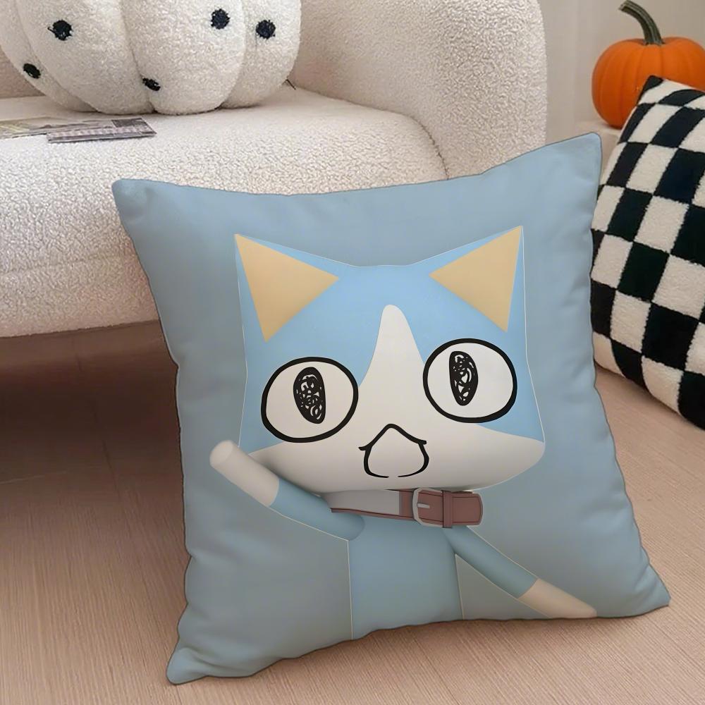 

Cute LLnoue TToro Cushion Cover Throw Pillow Cover Hidden Button Durable Polyester Chair Cushion 30X30cm