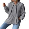 Oversized Hooded Sweatshirt Women Pullover Knit Sweater Casual Fall Top Long Sleeve with Pocket