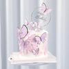 10Pcs Multi-size 3D Folding Gold Edge Paper Butterfly Decoration for Cake Greeting Cards DIY Cake Topper Wedding Birthday Party