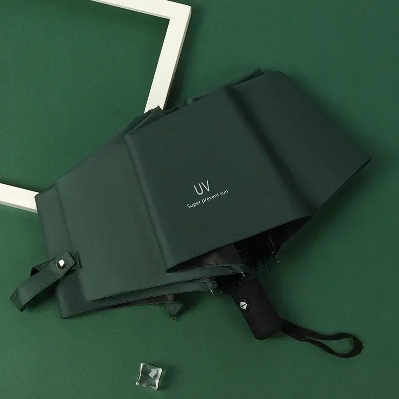Fully Automatic UV Resistant Umbrella Windproof Sun Umbrella Simple Large-sized Sun Protection Umbrella Light Luxury Umbrella