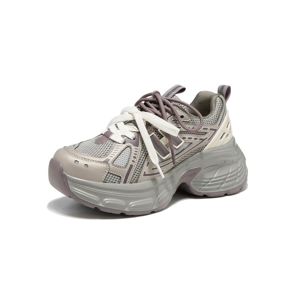 Platform dad shoes new spring gray outdoor hiking shoes sports and leisure shoes