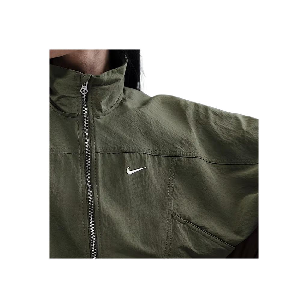 Nike Sportswear Everything Wowls Waterproof Fashion Simple Versatile Solid Color Jacket Women jackets HJ1000-222