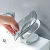 Leaf Shaped Non Porous Soap Tray with No Water Accumulation, Creative Soap Drain Shelf In The Bathroom