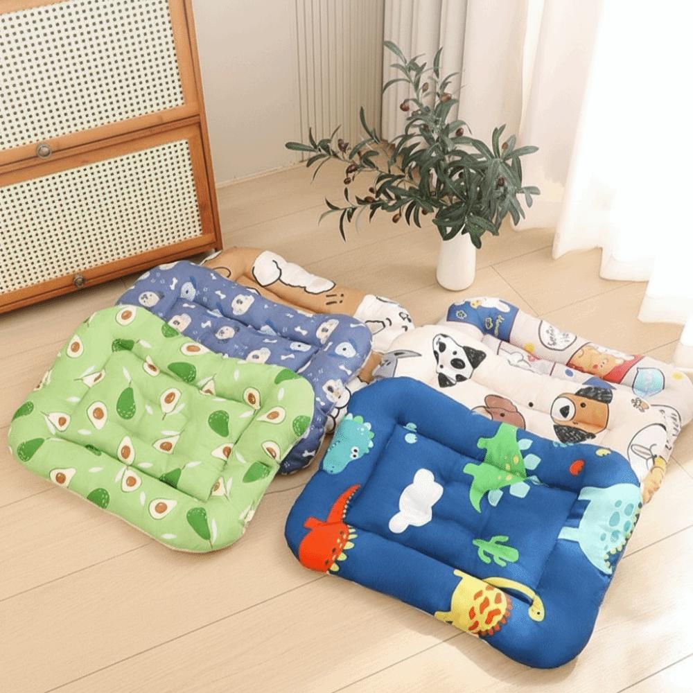 For Small Animal 43*35cm Pet Mat Breathable Comfortable Dog Mat Soft Print Design Cotton Pad All Seasons