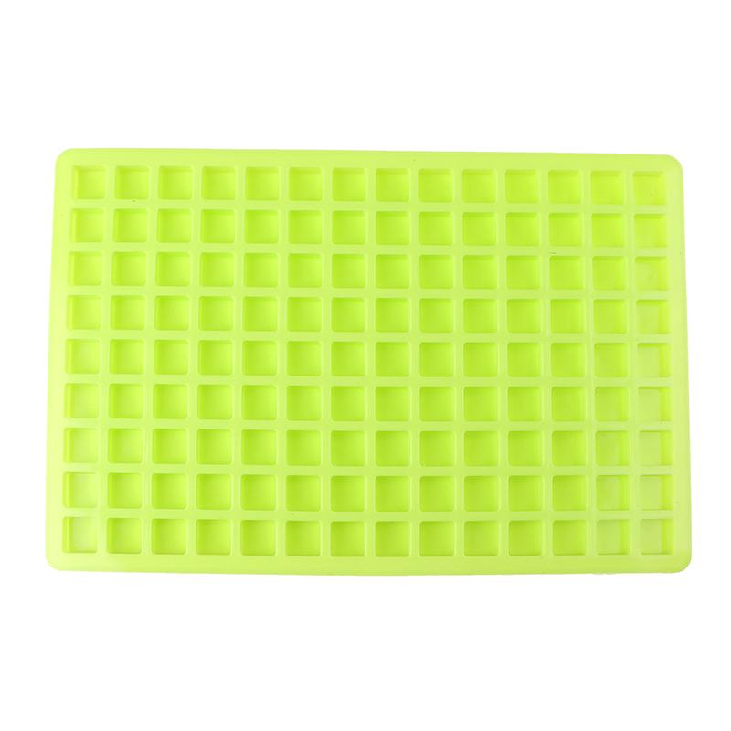 126-Kammer-Quadrat-Silikonform DIY Hausgemachte Mini-Süßigkeiten Schokolade Gummibärchen Eiswürfel Gelee Backformen Kuchen Dekorationswerkzeuge