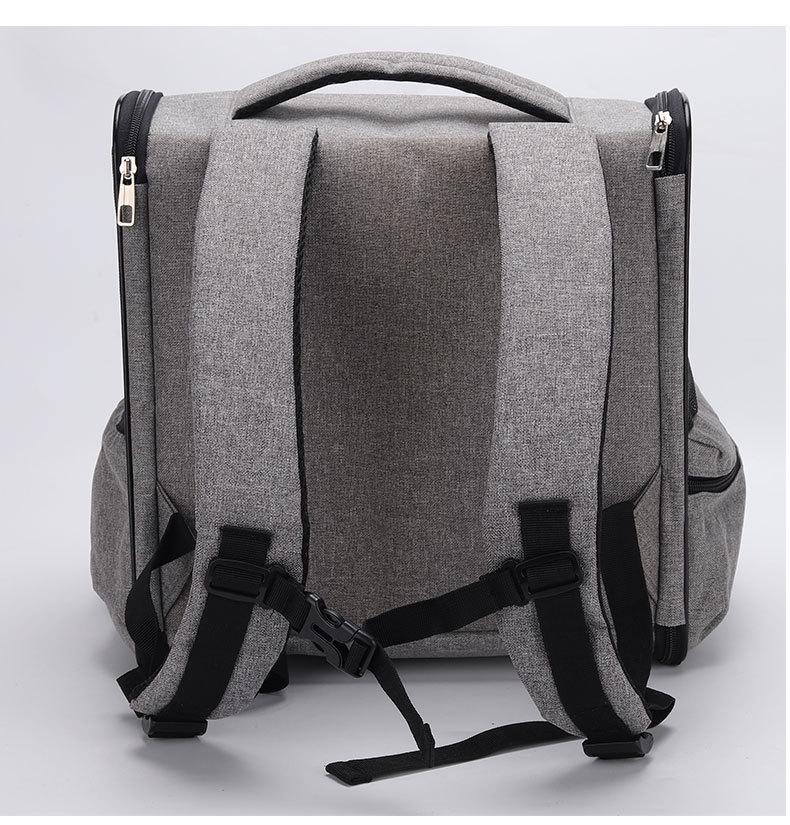 Breathable Transparent Cat Backpack with Detachable Double-Shoulder Design