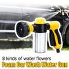 Multifunction 8 In 1 Jet Spray Soap Dispenser Hose Nozzle High Pressure Car Wash Cleaning Tool Garden Watering