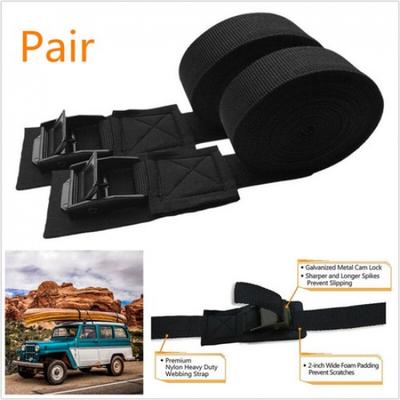 2X 9.8ft Car Roof Rack Luggage Kayak Surfboard Cam Buckle Lashing Tie Strap