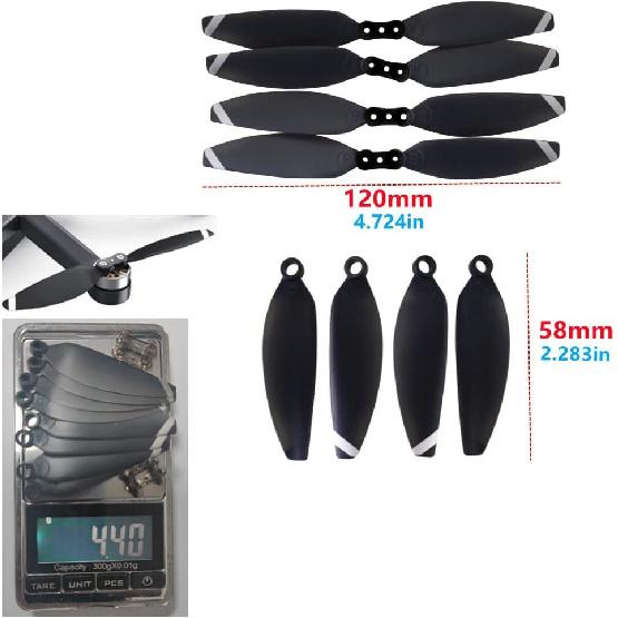 sea jump 16PCS Propeller for HS175D HT50 X500pro X650 Z6pro W3 F11MINI F7MINI V11MINI Aerial Photography Folding Quadcopter, Spare Parts for RC Drone