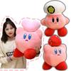 Big Size Cartoon Anime Kirby Plush Toy Japanese Style Figure Chef Kirby Strawberry Pink Heart Plushies Soft Pillow Gifts Girl