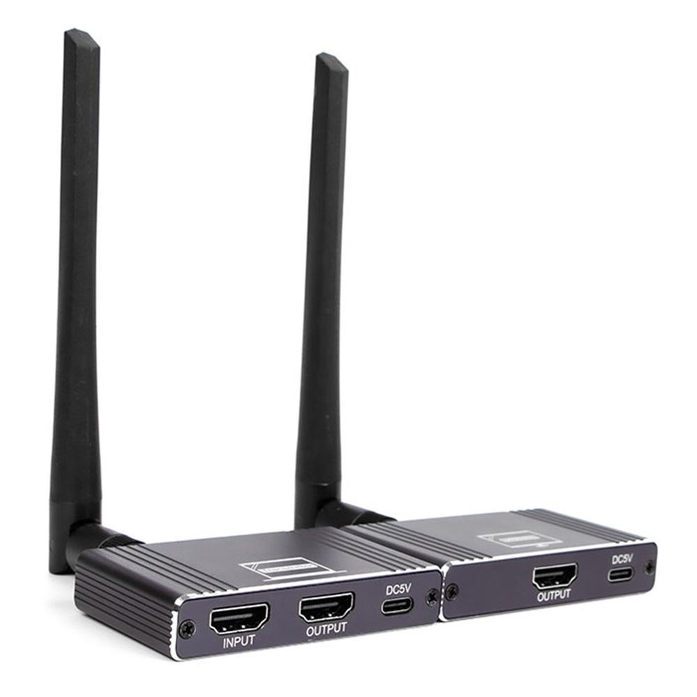 

D9-1/D10-1 8X1 HDMI Бездротовий адаптер дисплея 200м Набір передавача та приймача Підтримка повороту екрана на 90 градусів As Shown A